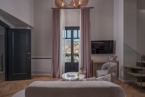 Loft Deluxe - utsikt mot floden | Vardagsrum
