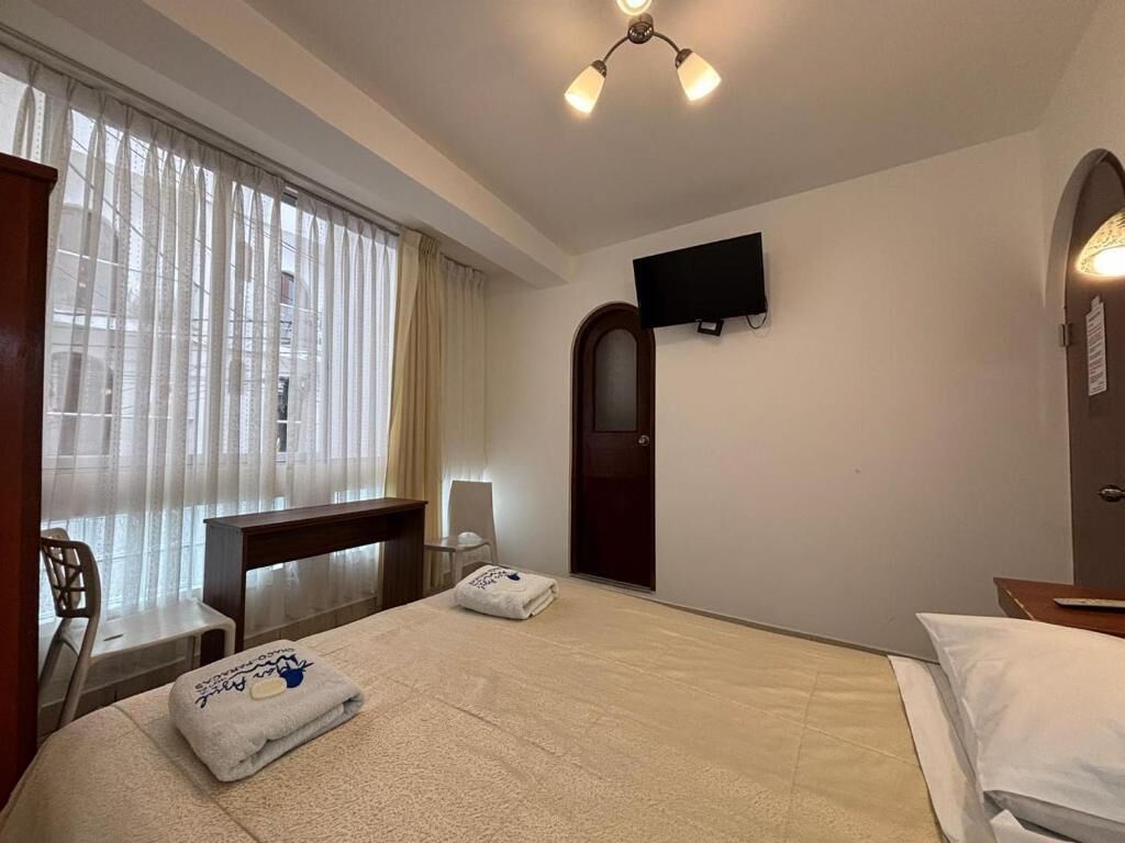 Desk, laptop workspace, iron/ironing board, free WiFi