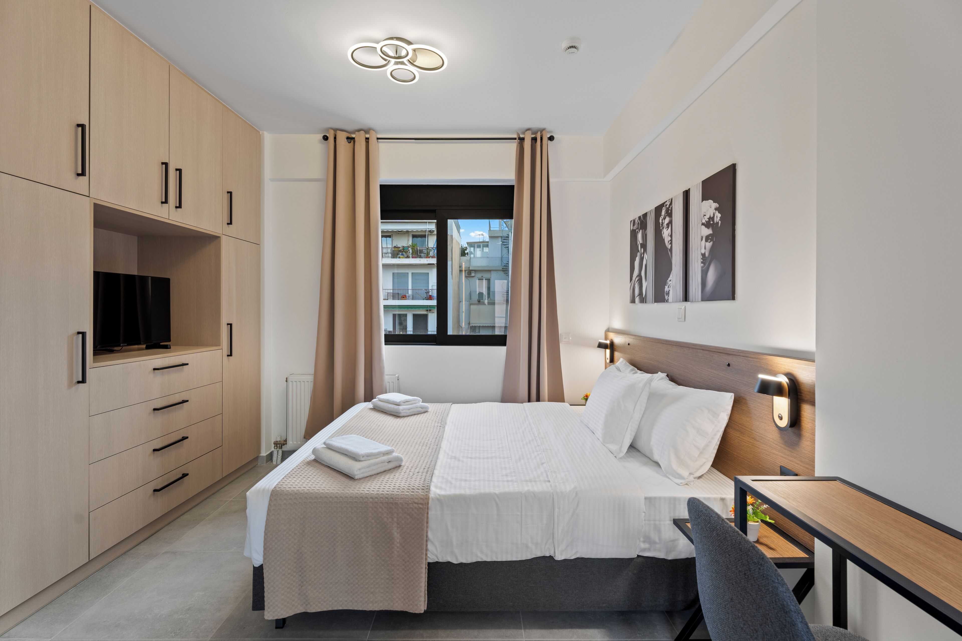 Deluxe Double Room, City View | Premium bedding, desk, laptop workspace, cribs/infant beds