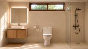 Deluxe Double Room, Balcony, Garden View | Bilik Mandi | Pancuran mandi, kelengkapan dandanan diri percuma, pengering rambut 