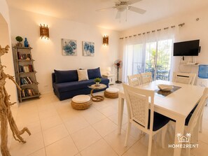 Living area - In the famous Don Cesar residence overlooking the sea (Las Terrenas)