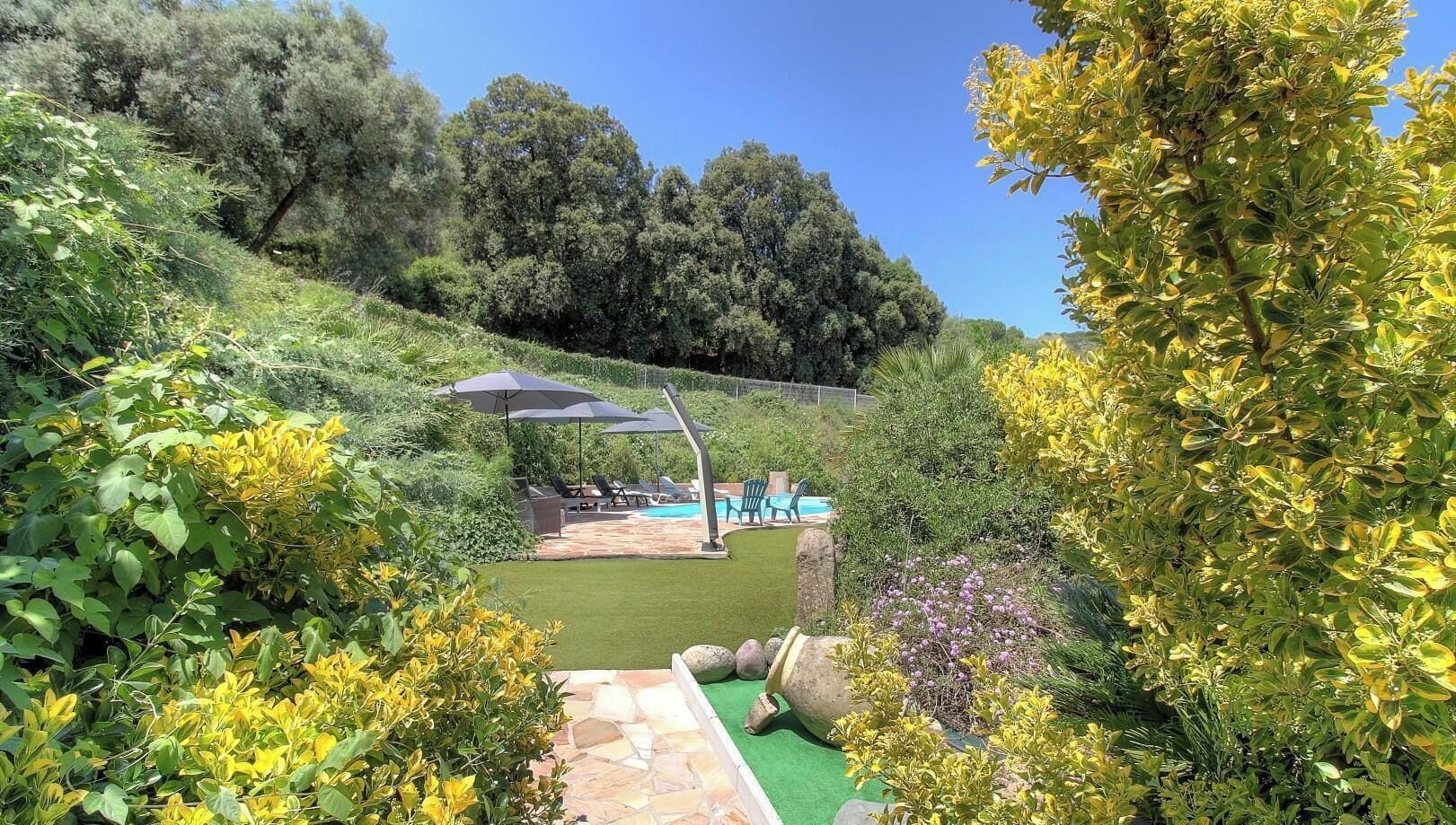 A heated pool