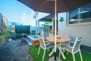 Outdoor dining - Villa with private pool - Grand-Bourg - Near beach (Grand-Bourg)