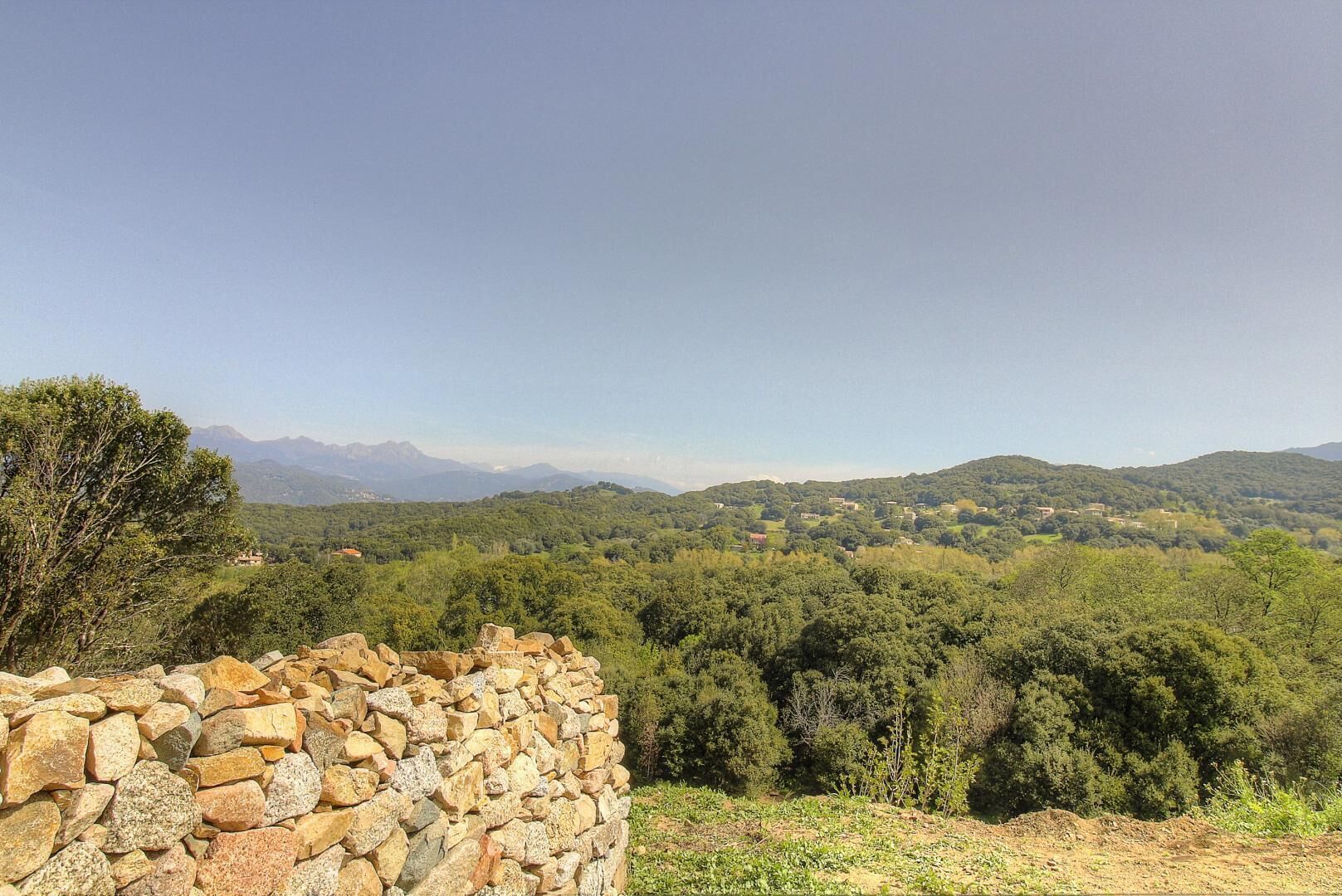 Gite à Petreto Bicchisano, Corse du sud, labelisé Gîtes de France : la vue