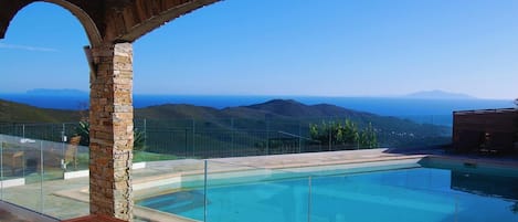 A heated pool