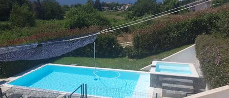A heated pool