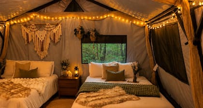 Glamping Yurt at Greeter Falls Campground