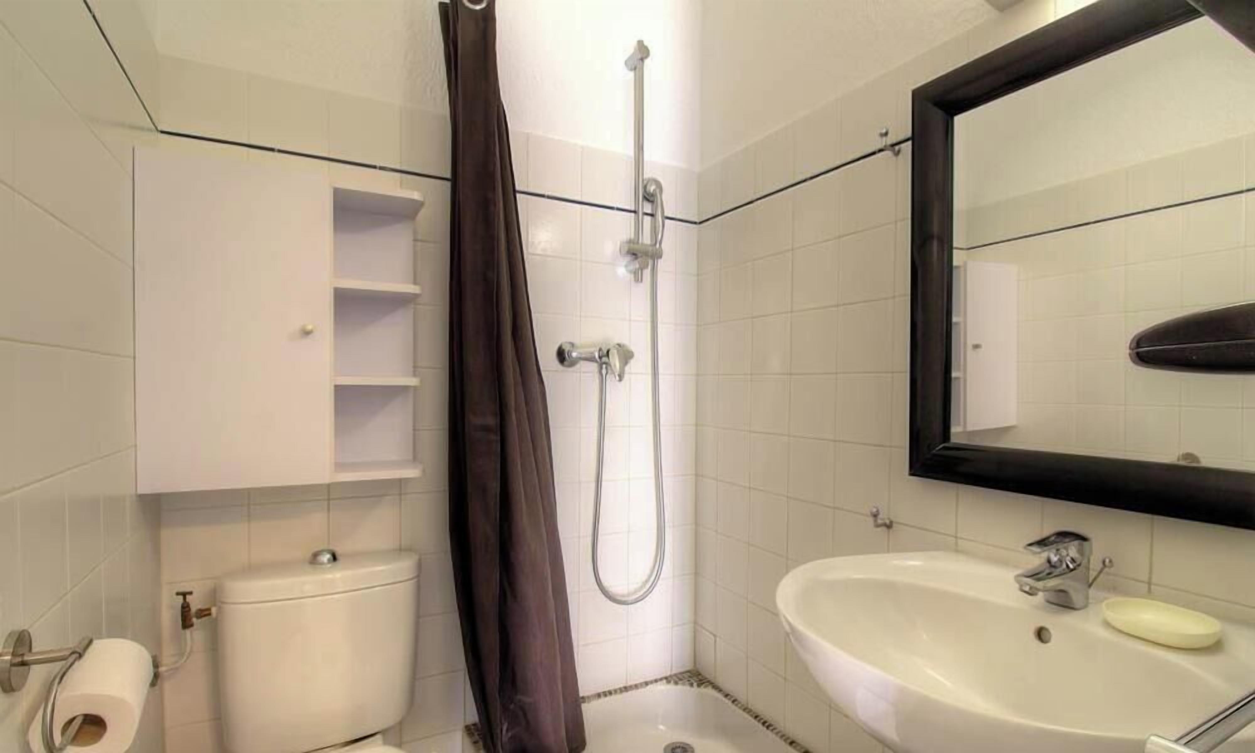 Shower, hair dryer