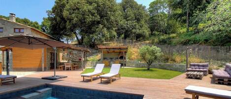 A heated pool