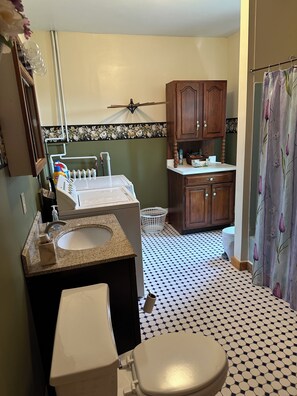 Bathroom - Peaceful country farmhouse, 2 bedrooms-all amenities for your comfort ! (Dansville)