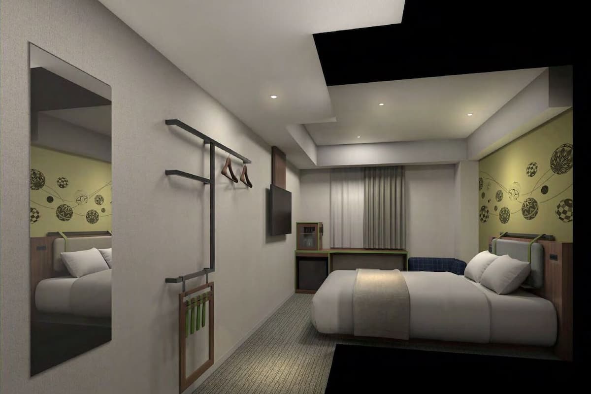 Habitación doble, no fumadores, vistas a la ciudad (Olive Modern) | Caja fuerte, wifi gratis, ropa de cama