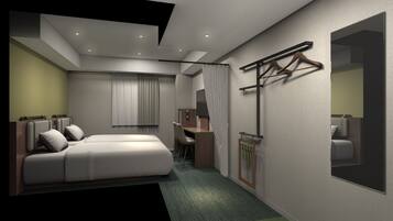 Olive Modern Twin Room | In-room safe, WiFi (free), bed sheets