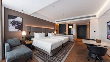 Twin Room | Premium bedding, free minibar, blackout drapes, iron/ironing board