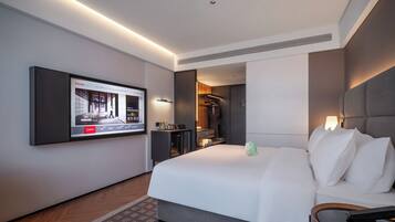 Comfort Double Room, City View | Free minibar, desk, laptop workspace, blackout drapes