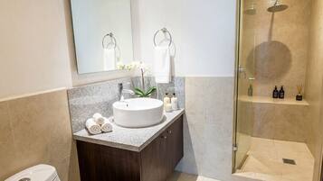 Departamento | Baño | Amenidades de baño gratuitas, jabón, shampoo, papel de baño