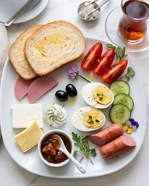 Sarapan Eropah setiap hari dengan fi 
