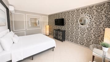 Studio-suite - 1 queensize-seng - køkken | Allergivenligt sengetøj, arbejdsområde til bærbare computere