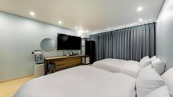 Family Twin Room, City View | Blackout curtains, soundproofing, free WiFi, wheelchair access