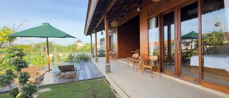 Family Villa, Pool View | Terrace/patio