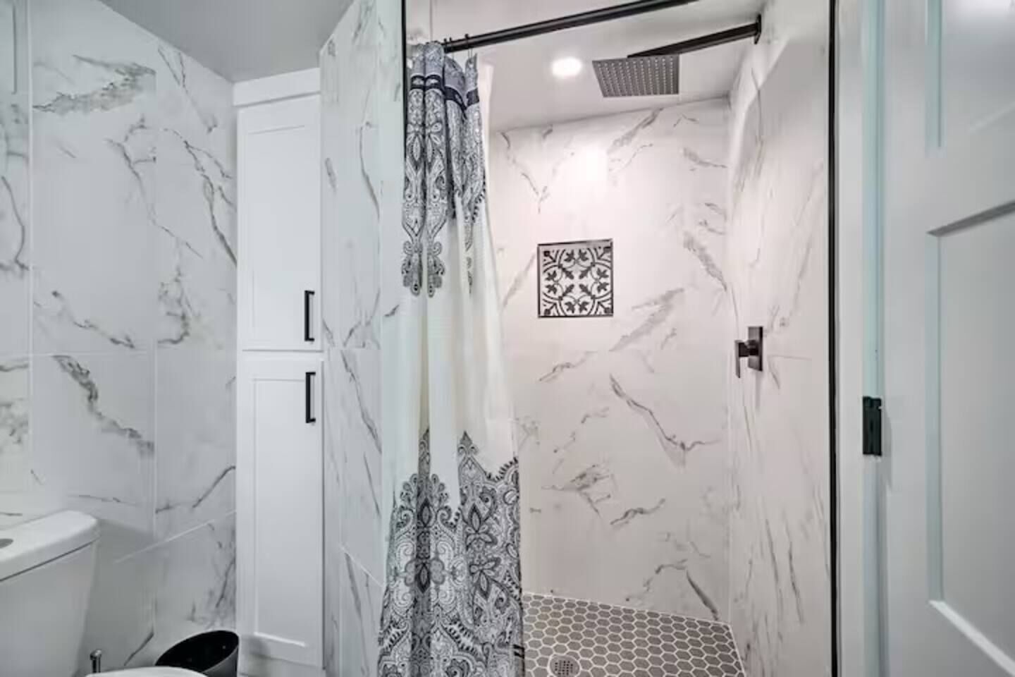 Hair dryer, soap, shampoo