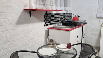 Apartment, 1 Schlafzimmer, Gartenblick | Esszimmer