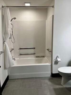 Hair dryer, towels, soap, toilet paper - Brick & Bed - Cheery Riverfront Loft Walk to Arch (St. Louis)