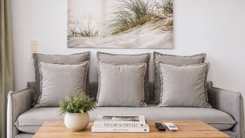 Deluxe-Apartment, Gartenblick | Wohnbereich