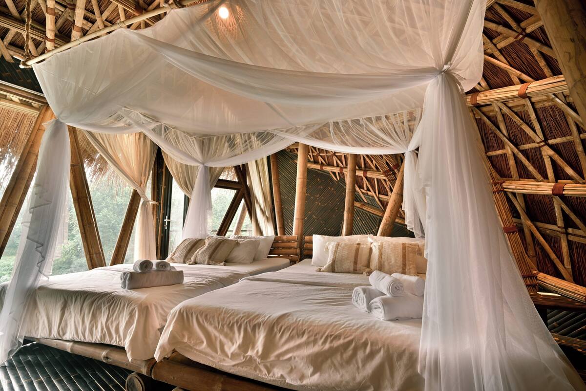 Exclusive Chalet, River View | Tilam berlapik, bar mini percuma, meja, Wi-fi percuma 
