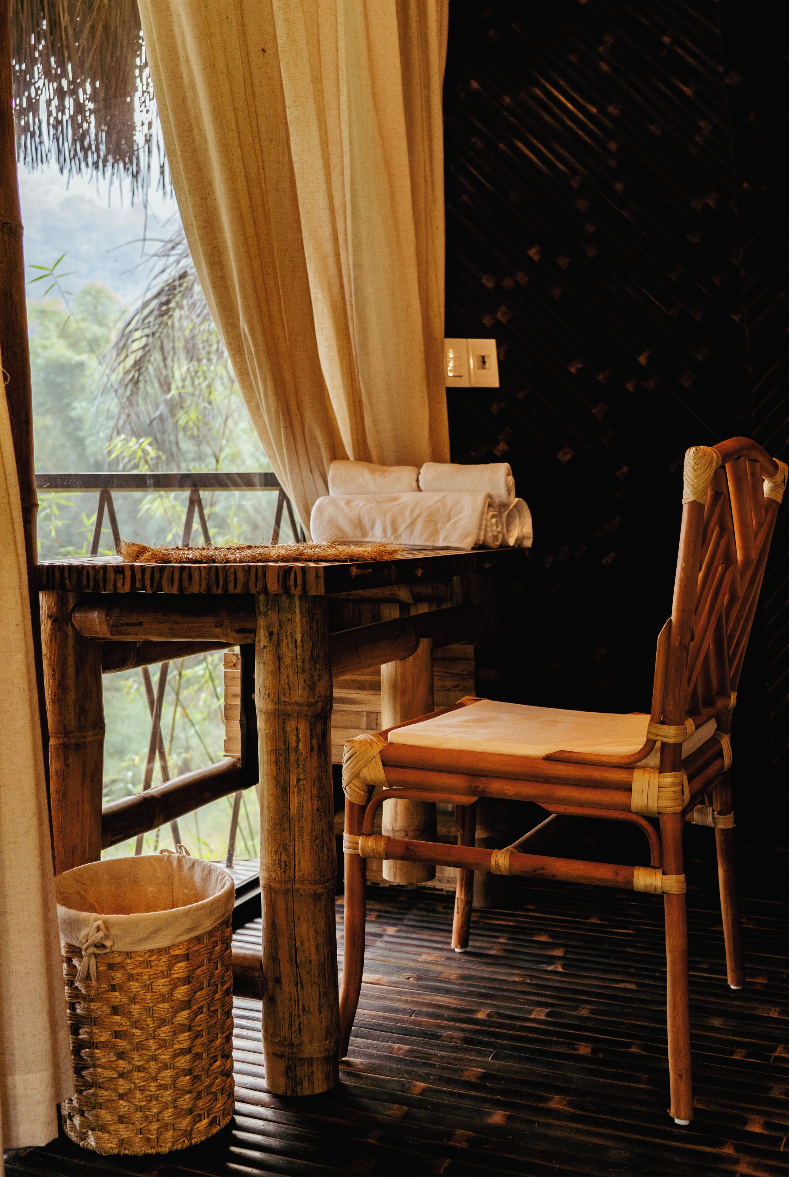 Nhà gỗ Deluxe, quang cảnh sông | Spa