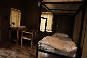 Family Room | Premium bedding, desk, free WiFi, bed sheets - Bhuvan Aarogyam Vanvaasi  (Rajnagar)