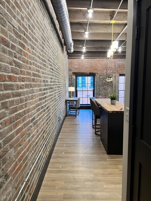 Interior - Brick & Bed - Beautiful Historic Riverfront Loft (St. Louis)