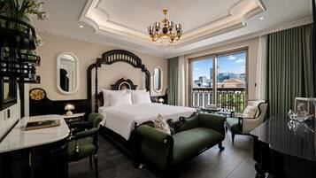 Premier Suite, Terrace, City View | Minibar, desk, laptop workspace, blackout curtains