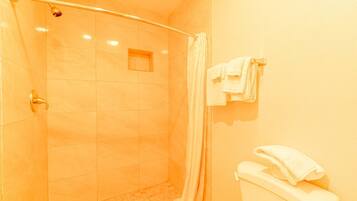 Shower, hair dryer