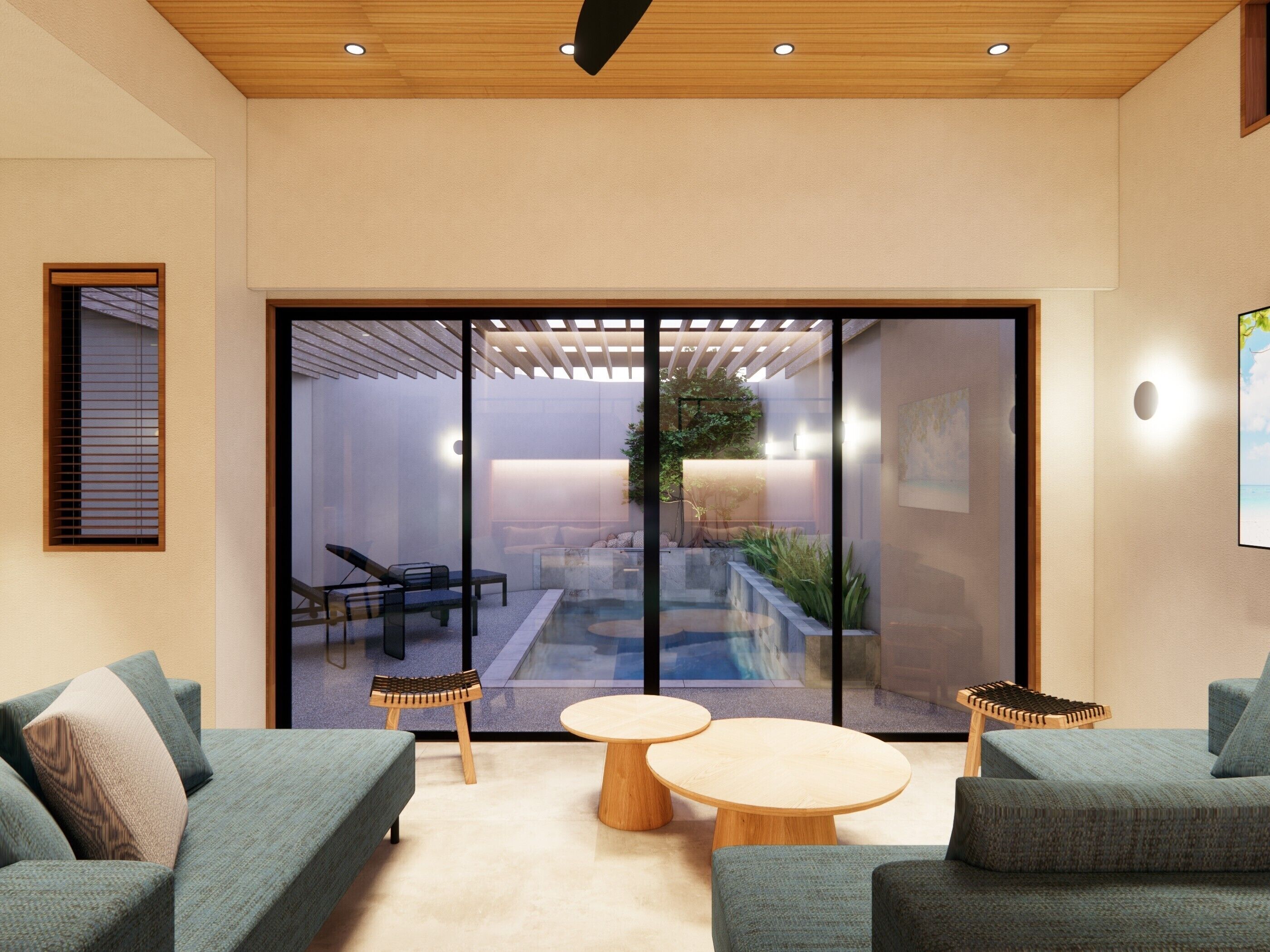 Villa, Balcony, Pool View | Spa