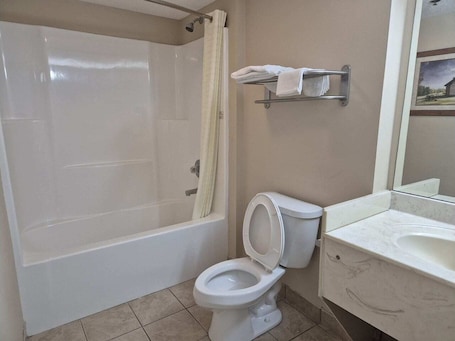 Shower. King Bed Accessible Non-Smoking