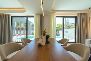 Dining - Green villa II, Stylish villa with pool near beaches in Rethymno (Rethymno, Pigi)