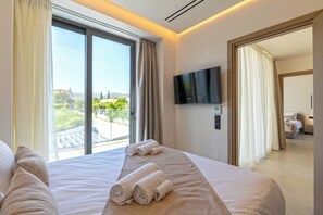 Room - Green villa II, Stylish villa with pool near beaches in Rethymno (Rethymno, Pigi)