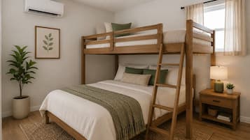 2 habitaciones, tabla de planchar con plancha y acceso a internet