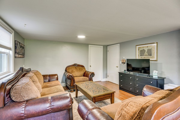 South Easton Vacation Rental | 1BR | 1BA | 410 Sq Ft | Stairs Required