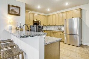 Private kitchen - On 4+ Acres! Modern Home w/ Lake Access in Orange (Orange)