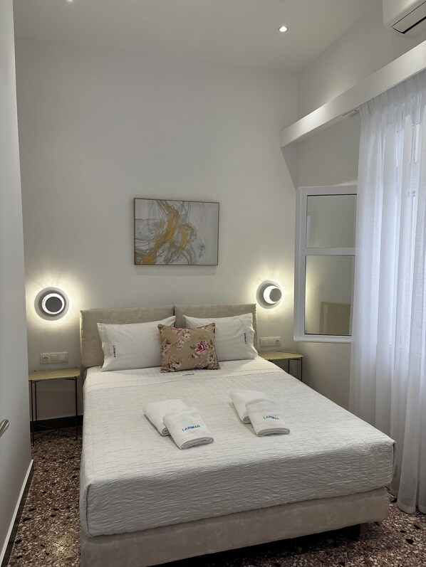 Room - Larimar: a tranquil & luxurious 3-bedroom apartment at the heart of Rethymno. (Rethymno)