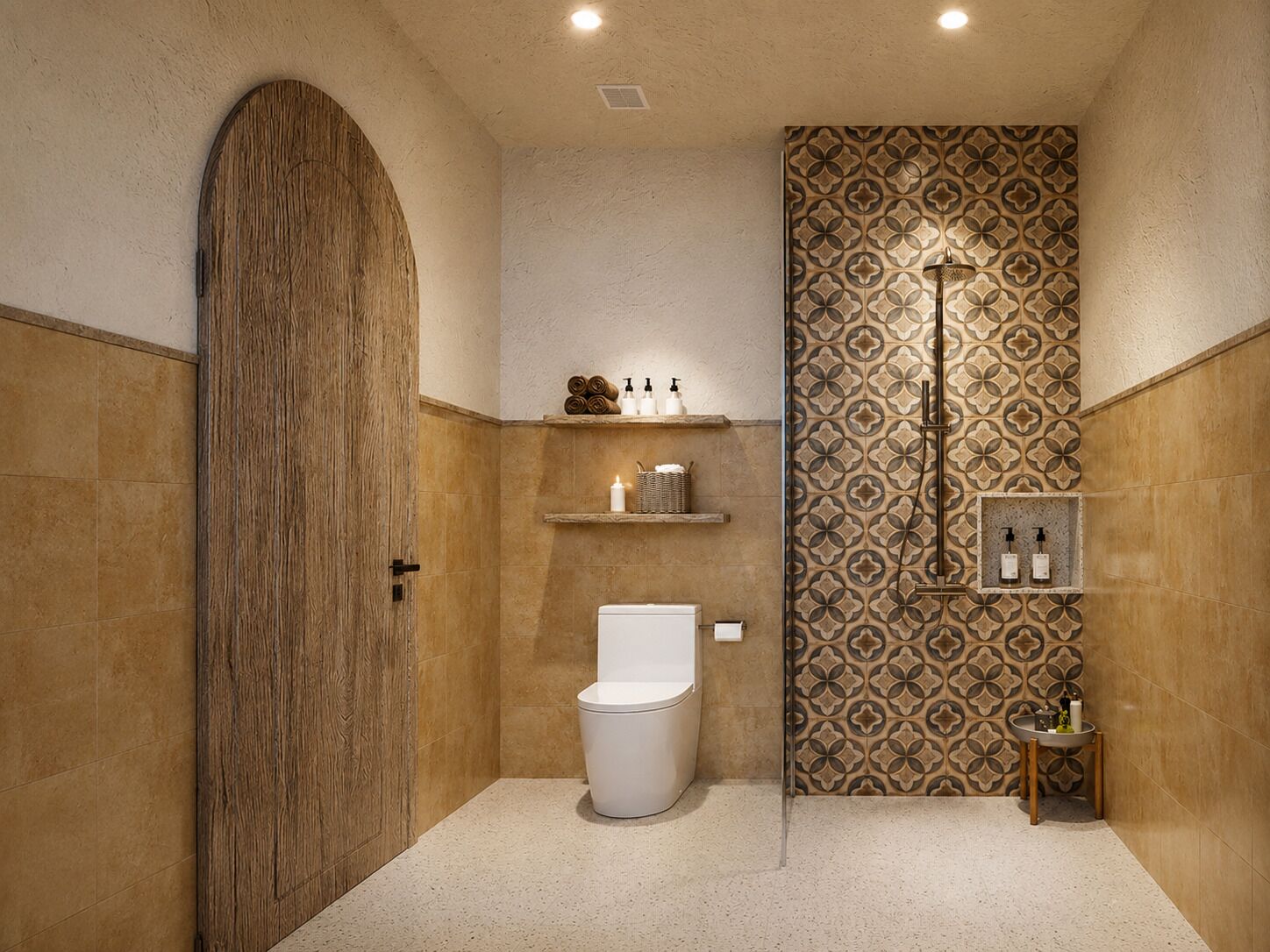 Suite de lujo | Baño | Secador de pelo, toallas, jabón y champú