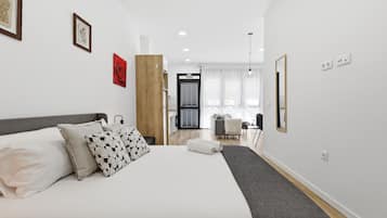 1 dormitorio, Internet, ropa de cama