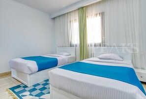 Luxury-Apartment, 2 Schlafzimmer, Balkon, Gartenblick | Wellness