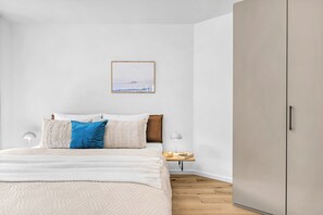 1 bedroom, iron/ironing board, WiFi (free), bed sheets - The View A04 Cloudsurfer  – Balcony, Garden Furniture, Shared Sauna, Parking (Dagebüll)