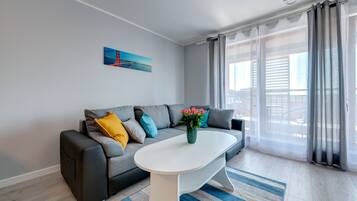 Superior Apartment, 1 Katil Raja (King) dengan Katil Sofa, Balcony, River View | Ruang tamu