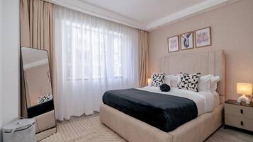 Appartamento Classic, vista città | Biancheria da letto di alta qualità, materassi in memory foam