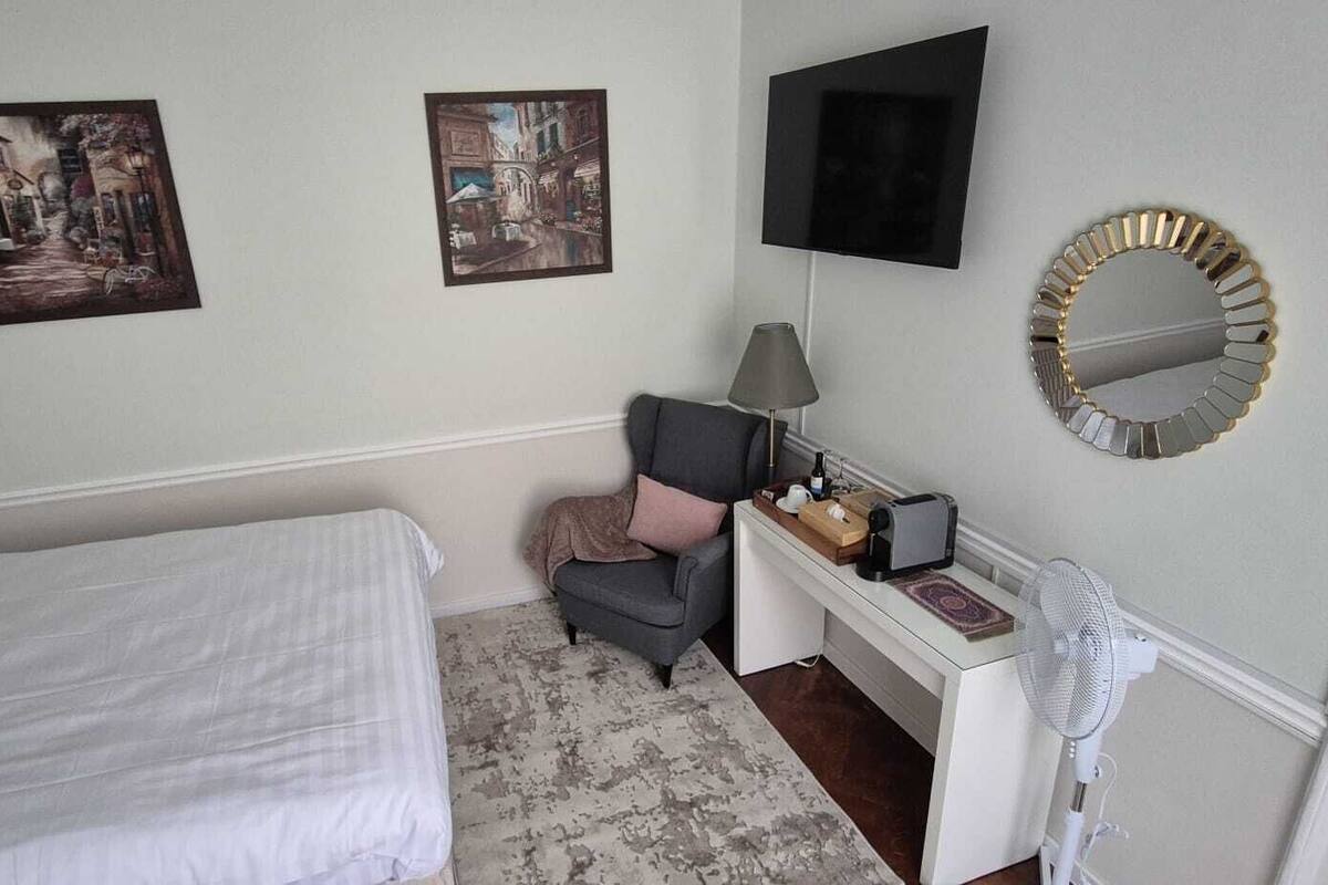 Blackout curtains, iron/ironing board (on request), free WiFi