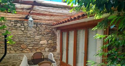 chambre et son patio au jardin pour 18 m 2- cuisine + salle de bains dans maison