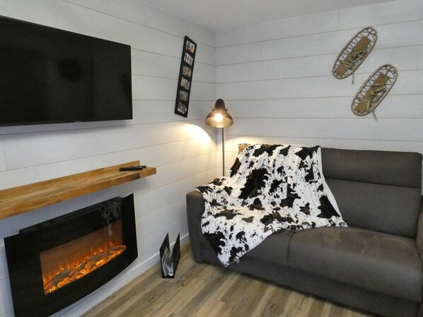 Living area - Apartment with parking - 6 guests (Vignec)